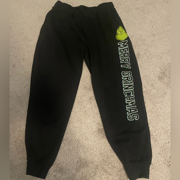 The Grinch Pants - Merry Grinchmas Black Joggers